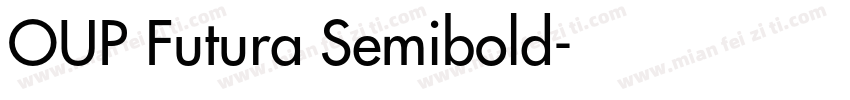 OUP Futura Semibold字体转换
